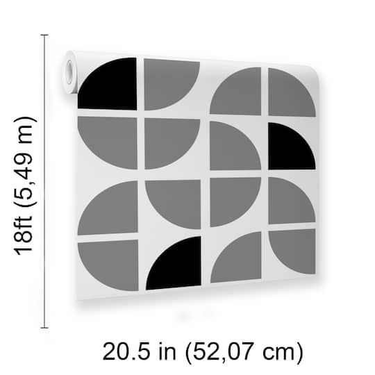 Designs Direct Mod Geo Crescents Peel & Stick Wallpaper
